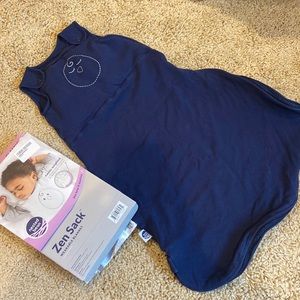 Navy blue nested bean weighted sleeper